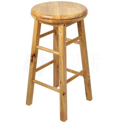 HOME DISCOUNT Revolving Bar Stool Solid Pine Kitchen Dining Room Seat