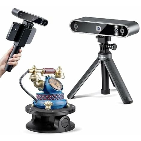 Revopoint INSPIRE Scanner 3D pour Impression 3D, Modèle 3D Scanner Portable  jusqu'à 18FPS Vitesse de