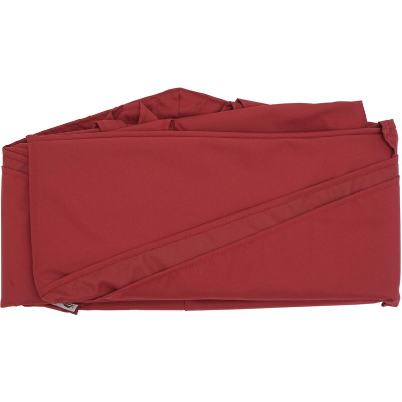 Jamais utilisé] Toile de parasol HHG 691, 8 baleines Ø3m 220g/m² polyester, Revêtement de rechange HHG 691, bordeaux