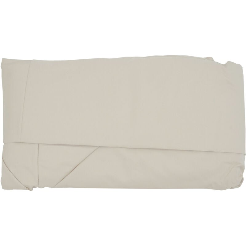Jamais utilisé] Revêtement de parasol T44 8 baleines 3x3m polyester pour double parasol T44, crème avec flap