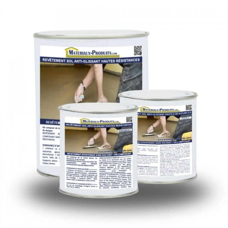 Matpro - Revêtement sol anti-glissant hautes résistances - 10 Kg Blanc