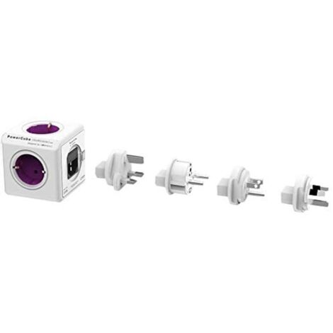 Rewirable 4 changeable plugs purple