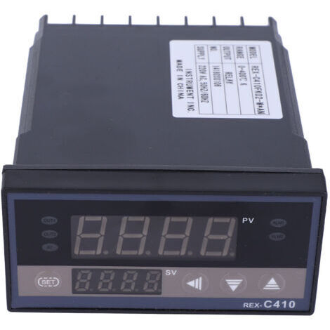REX C410 Thermostat de régulateur de température numérique de sortie de contrôle de relais réglable AC220V