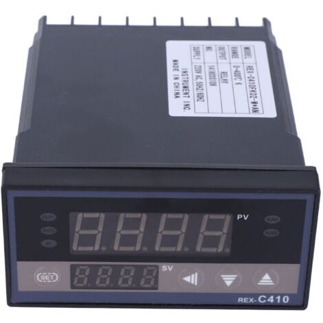 REX C410 Thermostat de régulateur de température numérique de sortie de contrôle de relais réglable AC220V