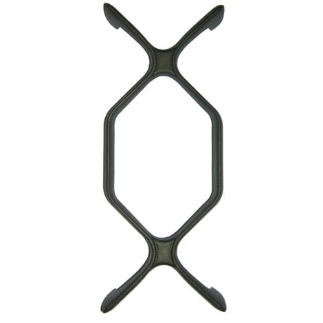 REX ELECTROLUX ZOPPAS 1 GRIGLIA GHISA DX CUCINA GAS ADATTA  MM 380 X 155 G 4427