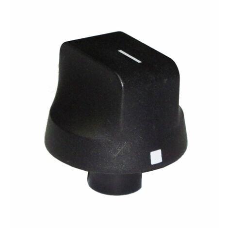 REX ELECTROLUX ZOPPAS 1 MANOPOLA NERA CUCINA PIANO COTTURA  GAMBO ALTO 10 MM