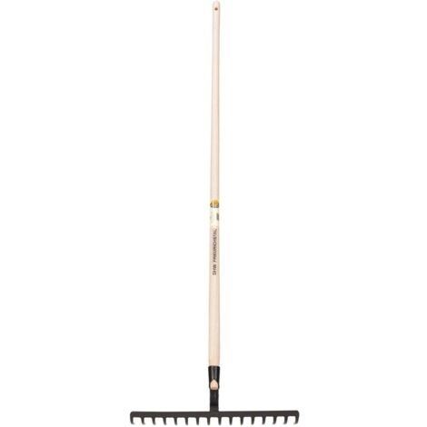 Rex SHW Bau-/Gartenrechen 16 Zinken, m. Stiel 150cm