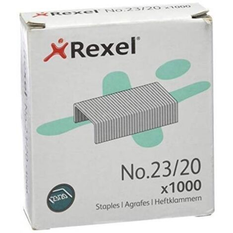 Rexel Agrafes 23/20 galvanisées -boîte de 1000-.