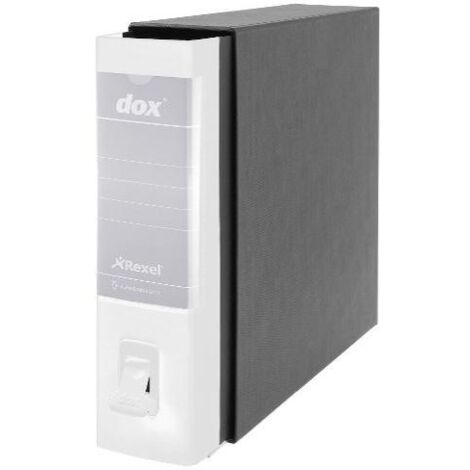 Rexel Dox CF6 - Registratori da Ufficio in Colore Bianco, Formato Commerciale 230x297x80 mm, Confezione da 6 Pezzi