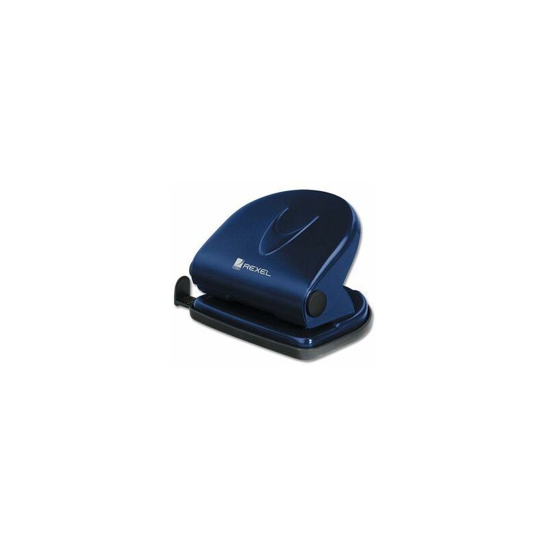 Image of Rexel Perforatore in metallo economico, 2 fori, 10 fogli, blu