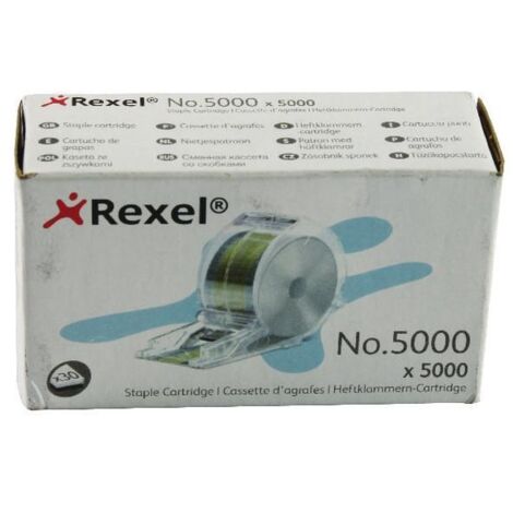 Rexel punti metallici 5000 zincati per stella 30 -cartuccia da 5000-.