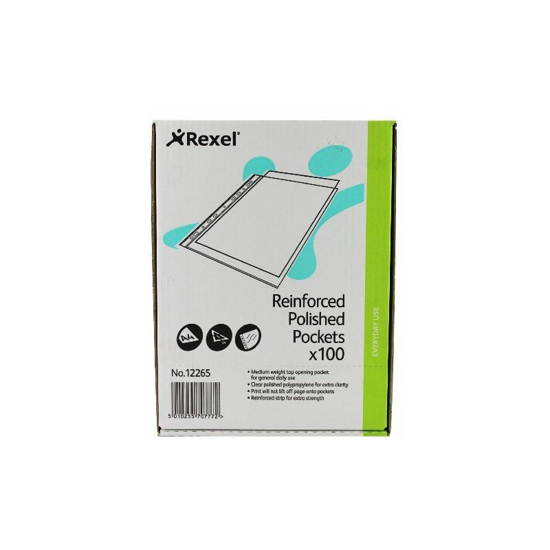 Image of Rexel - Reinforced Top Opening A4 Pocket A4 100pezzo(i) cartellina e accessori