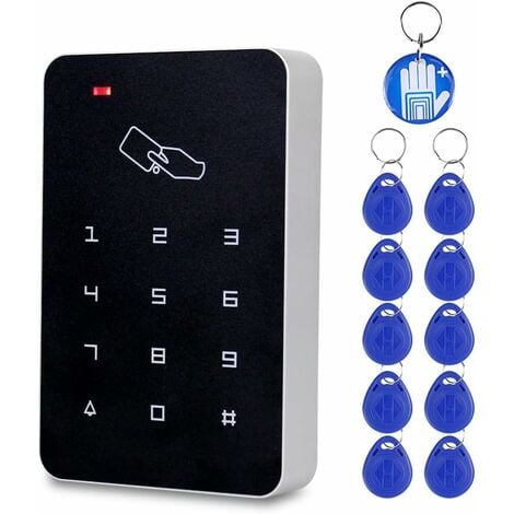 RFID Autonome de Lecteur de Cartes de contrôle d'accès avec Clavier numérique + 10 Touches Tk4100 pour Maison/Appartement/Factory Système sécurisé