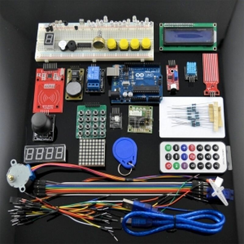 

Satkit - RFID Kit IniciacionArduino RFID RTC DS1302 - LCD I2 [incluye Arduino Uno compatible+ material RFID]