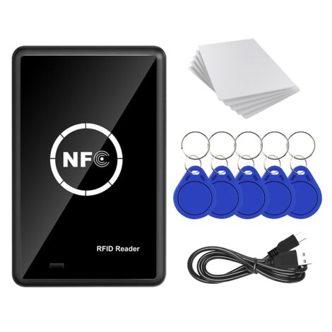 RFID NFC Copier Duplicator 13.56KHz Key Fob Smart Card Reader Writer 13.56MHz Encrypted Programmer USB UID T5577