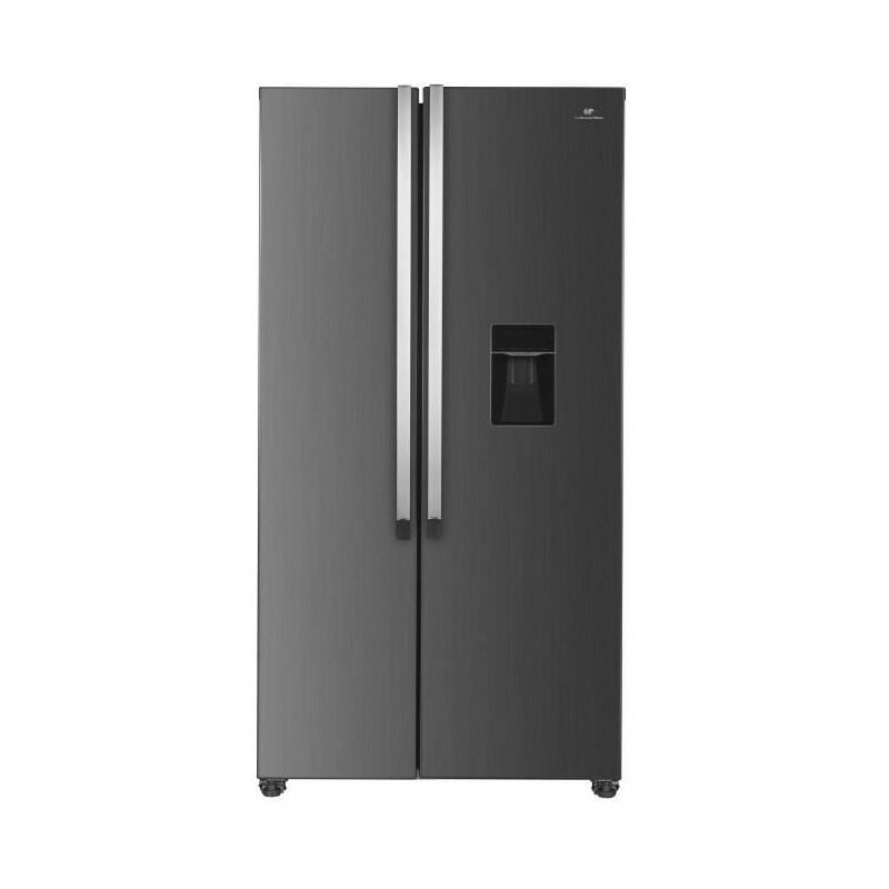 Réfrigérateur américain Continental Edison - CERA532NFIX - Total No Frost - 532L - L90 cm xH177 cm - Inox