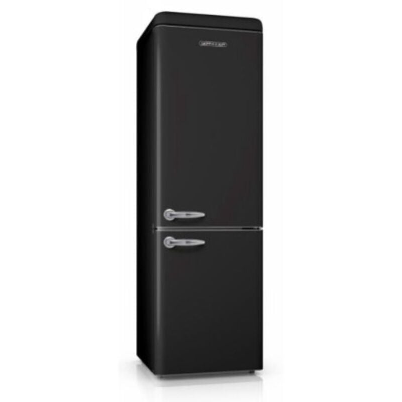 Schneider - SCB315VNFB Réfrigérateur combiné pose libre vintage 326L noir clE
