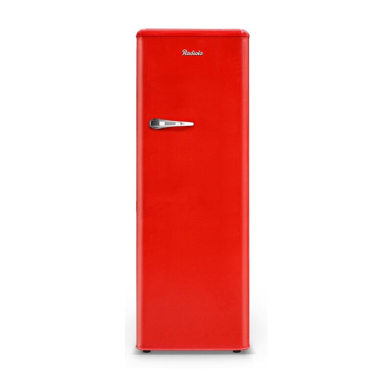 RARM200RL - Réfrigérateur 1 porte Vintage - 229L (211+18) - Froid statique - 3 clayettes verre - Rouge - Radiola