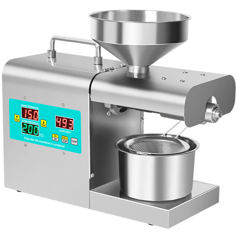 RG-312 Presseur d'huile intelligent en acier inoxydable Machine de pressage automatique domestique Dispositif d'extraction d'huile de matériau sans