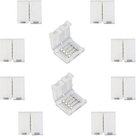 rgb 5050 Connecteur De Ruban Led Connecteur Rapides De Bande Led 4 Broches Pour Strip Led Smd 5050 Rgb Impermable Et Non-impermable De 10mm De La