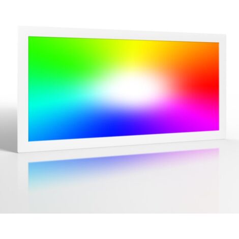 RGB+CCT LED Panel Pro 60x30cm 24W 24V Rahmen weiß