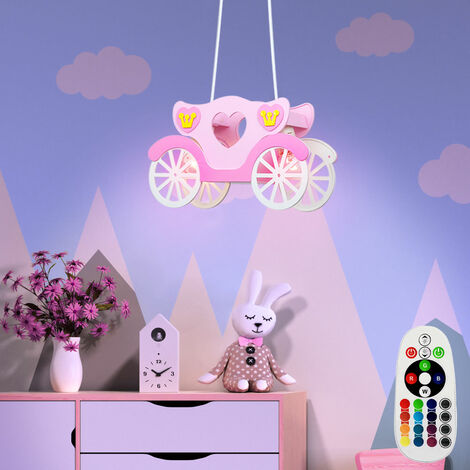 RGB LED 14 watt camera dei bambini soffitto lampada a sospensione ragazza cambia colori dimmer