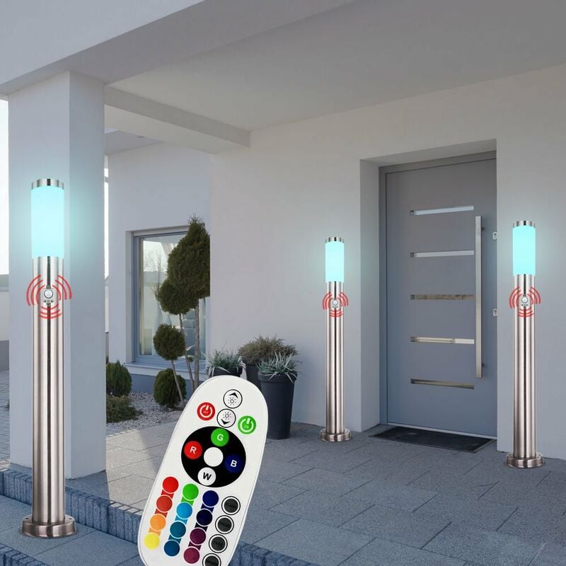 Etc-shop - Ensemble de 3 télécommandes de porte de maison avec détecteur de mouvement pour lampadaire extérieur dans un ensemble comprenant des