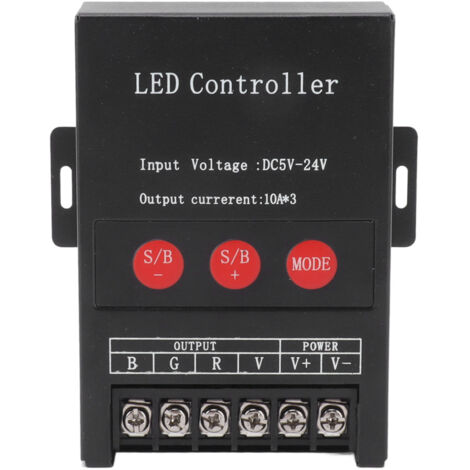 RGB LED Controller High Power Wireless Iron Shell 15 Modes Colorful Light Controller for KTV Hotel Home
