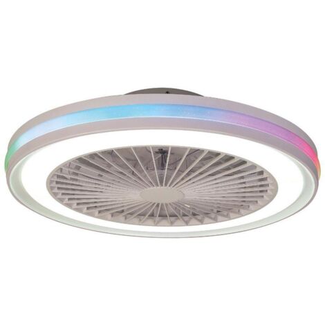 Rgb led deckenleuchte mit lüfter mantra gamer 20+40w 2700-5000k weiß - 8291