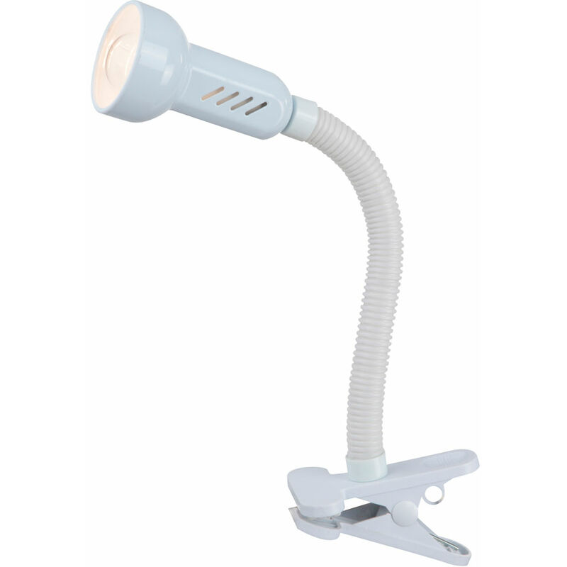 Etc-shop - Klemm Strahler Tisch Lampe DIMMER Fernbedienung Flexo Leuchte weiß im Set inkl. RGB LED Leuchtmittel