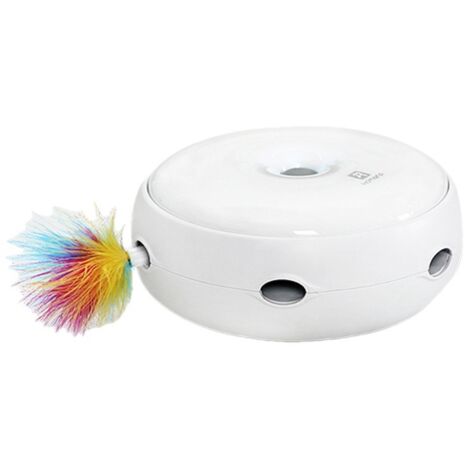 RGE 1 pièce Plume Chat Jouet Intelligent pour Chat, Version Silencieuse Interactive Chaton Jouet, 3 Modes Jouet Électronique Aléatoire Auto Travail Amusant Stimulateur