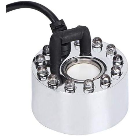 RGE 12 lumières LED brumisateur à ultrasons brumisateur fontaine étang brumisateur pour aquarium extérieur intérieur sans alimentation