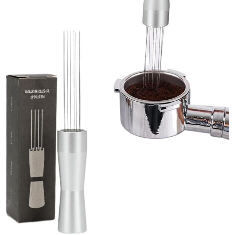 RGE Aiguille de Dispersion de poudre de café de distributeur d'acier inoxydable aiguille d'agitateur auxiliaire de café argent