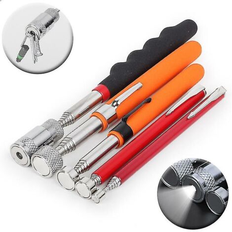 RGE BDD Lot de 5 outils de ramassage magnétique, aimants télescopiques (0,9 kg, 2,3 kg, 3,5 kg, 4,5 kg)