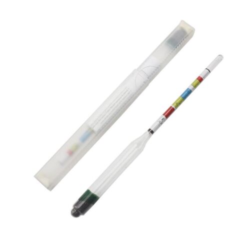 RGE Brixmètre Hydromètre Sucre Brix Densimètre (Mesure de la densité, Testeur de sucre Brix, la teneur en alcool prévue) pour Bière, Vin et Vin de Fruits Pour le brassage à domicile