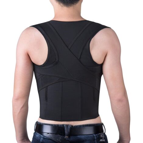 RGE Correcteur de posture du dos, sangle de soutien du dos, sangles de redressement de corset respirantes réglables pour hommes et femmes
