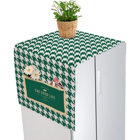 RGE Couvercle supérieur pour Lave-Linge, couvercles supérieurs pour laveuse et sécheuse, Couvercle Anti-poussière pour réfrigérateur, Anti-poussière/Huile-Vert
