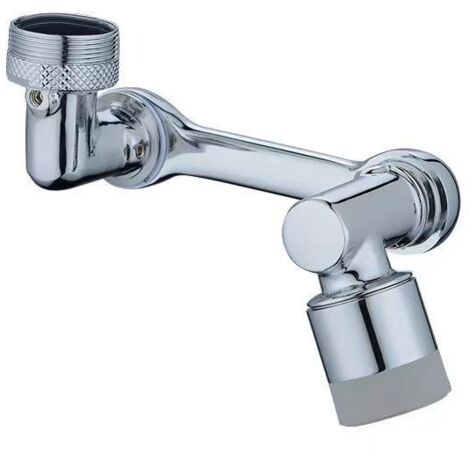 RGE Extension et Aérateur Pivotant 1080° de Filtre 2 Modes Réglable Tête de et Embout Mousseur de et en Alliage, pour 22mm 24mm et de Cuisine et Salle de Bain