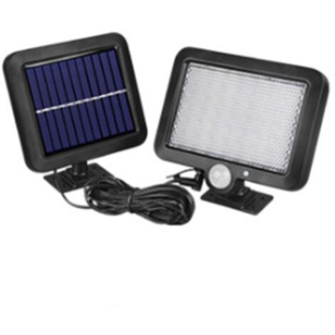 RGE Lampe Solaire Extérieure, 56 LED Lampe Solaire de Jardin, Lampe de Sécurité avec Détecteur de Mouvement, Angle d'Eclairage 120°, Étanche IP65, 1 Paquet avec Câble de 5m