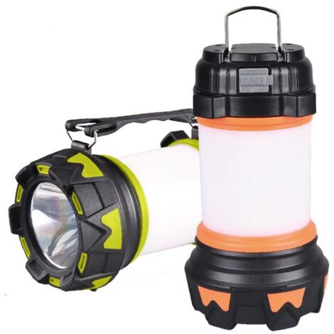 RGE Lanterne LED Rechargeable Camping Light Projecteur Portable, Super Puissant, 6 Modes Camping Light IPX4 Imperméable Pour L'extérieur Orange 1 Pack