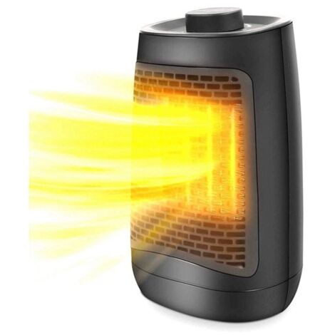 RGE Radiateur soufflant en céramique 1200W 6 modes de chauffage à air chaud avec système de protection contre la surchauffe et anti-retournement Convient pour la maison et le bureau 13,5  11,5  23,5 c
