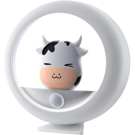 RGE Veilleuse Dessin Animé Maverick Veilleuse Corps Humain Induction Veilleuse Avec Allée Magnétique Armoire Armoire Chevet Lampe De Chevet 79  79  33 (mm) Blanc 1 Pièce