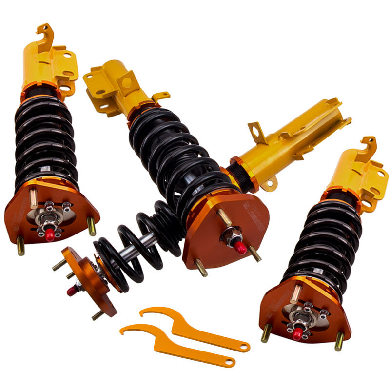 Maxpeedingrods - Réglable Coilover Suspension Strut Ressort pour Toyota Corolla 1987-2000 E10 E1
