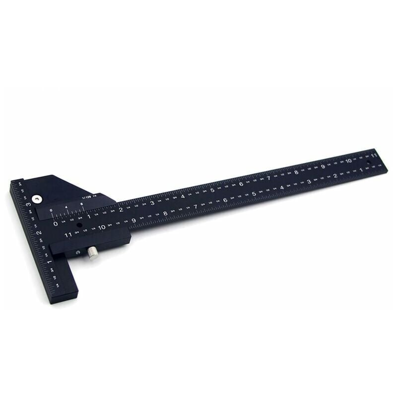Dazzler - Règle de traçage multifonctionnelle de 280MM en alliage d'aluminium règle de mesure de type t dispositif de traçage adapté à la salle des