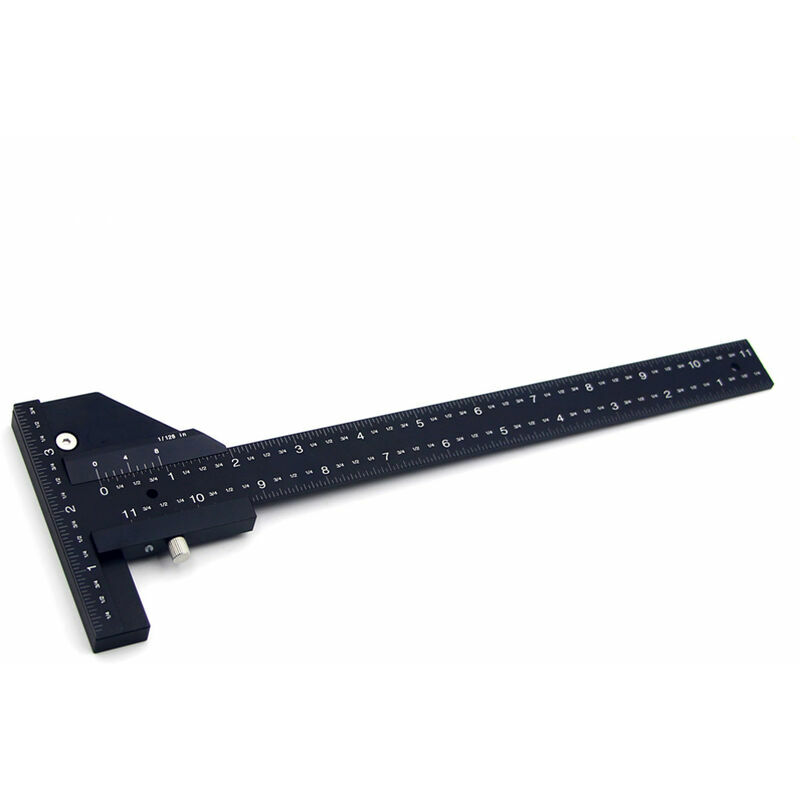Règle multifonctionnelle pour le travail du bois Règles en forme de T en alliage d'aluminium Scriber pour le travail du bois Outils de bricolage - le