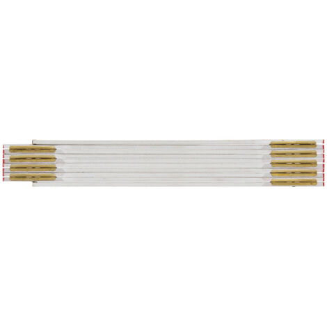 Rgle pliante en bois blanc 2mx16 mm
