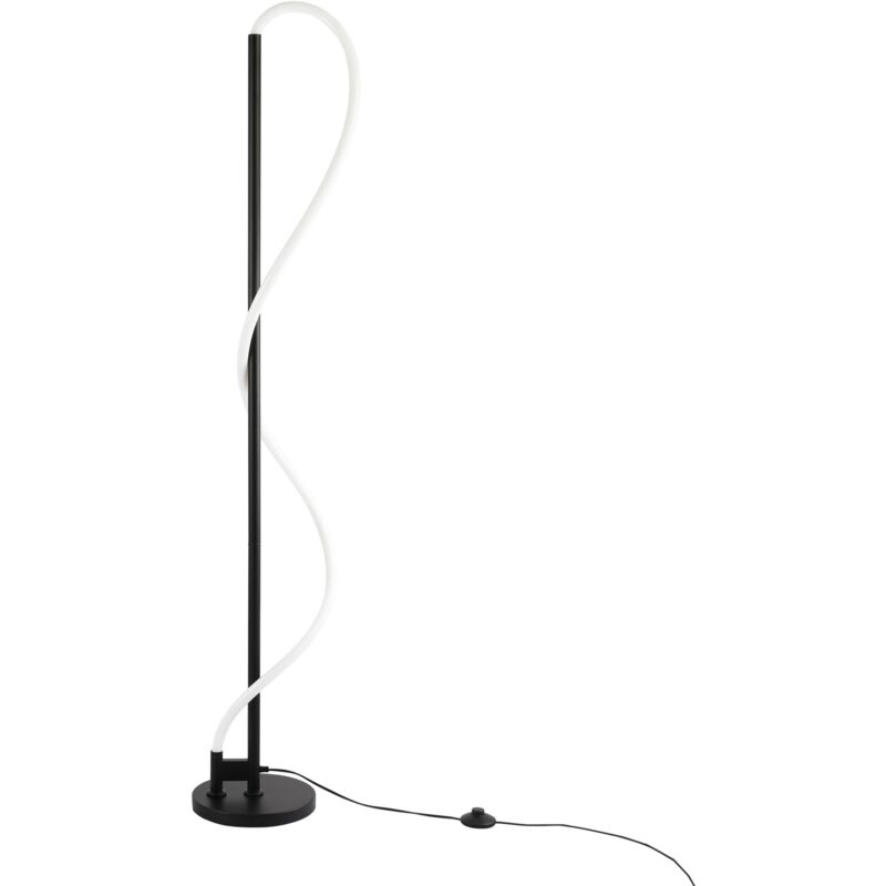 Barcelona Led - Lampadaire moderne à néon ondulant 'Corda' - 360º - Dimmable - - Noir