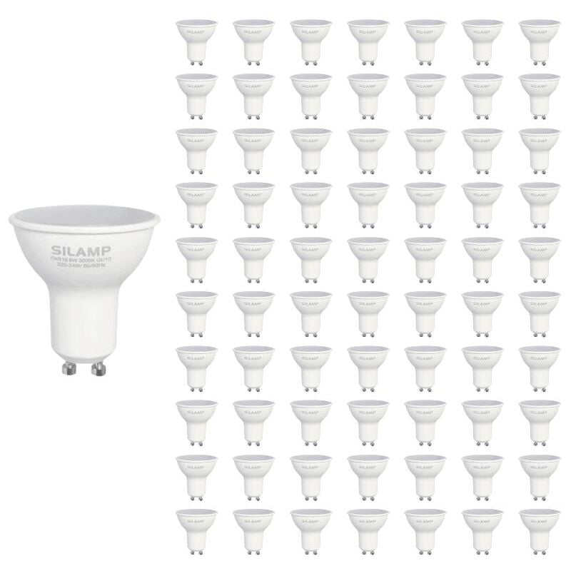 Silamp - Ampoule led GU10 6W 220V SMD2835 PAR16 10LED 100° (Pack de 100)