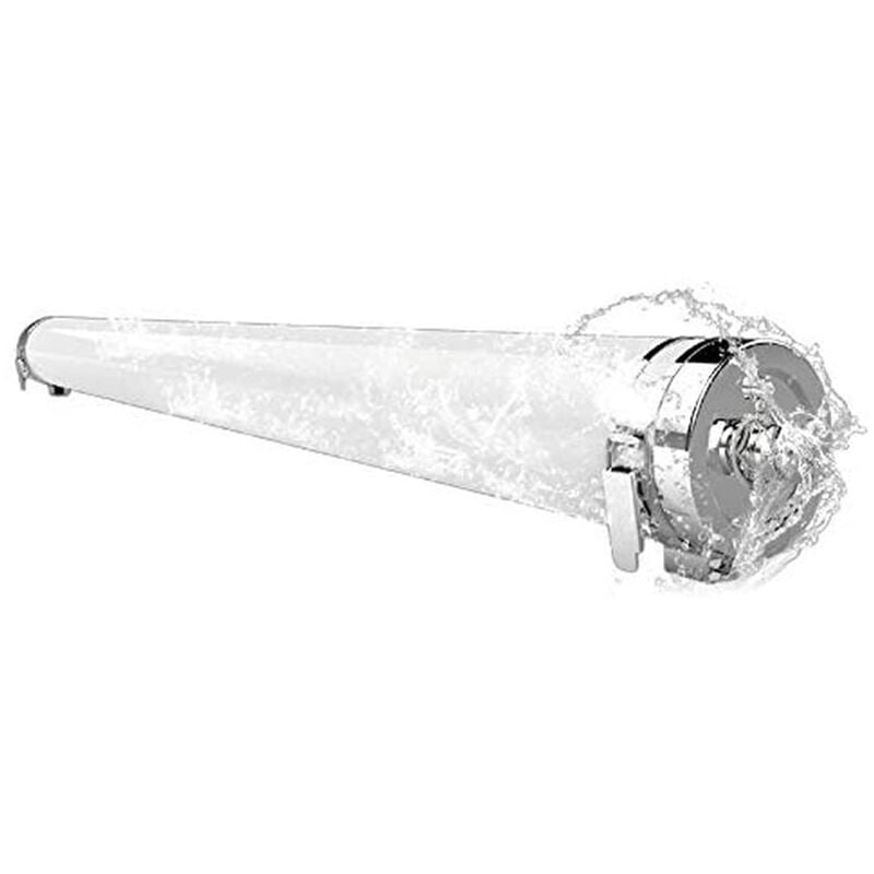 Voltman - Réglette led étanche claire (120cm 5400lm 4000K) - Blanc