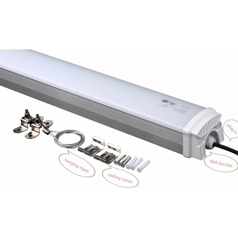 Réglette étanche led 60W 120cm spéciale Cave Teinte de lumière : Ambre VignoLight